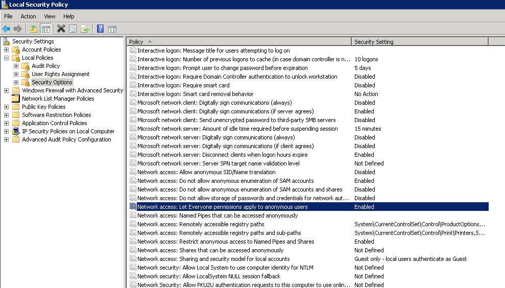 Windows Server 2008 Access The Shared Folder Without Giving The